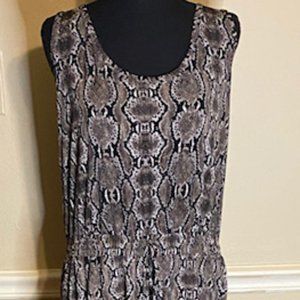 Calvin Klein Snake Print Sleeveless Jumper